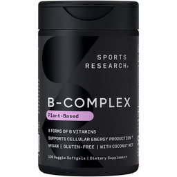 Sports Research® Vitamin B-Complex, 120 Count Plantgels™