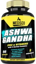 8in1 Organic Ashwagandha dodatki za moške in ženske 3 mesece oskrba - 5640mg z cinkom, vitaminD, kurkuma, St John's Wort, Rhodiola Rosea, & Več - podporno telo, Imuna, Mood & Moč - 90 grofov
