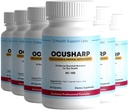Ocusharp Vision Health Formula z Zeaksantin, Lutein, borovnice Extract, Eyebright & More - Eye Vitamin dodatek, 60 kapsul (6)