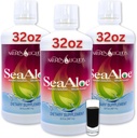 Naravne tekočine Aloe Vera Juice Oceanic Elixir - Lastniška botanična mešanica za ščitnico, prebavno in imuno podporo, 32oz (Pack 3)