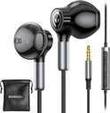 BENEWY Wired Earbuds z mikrofonom, Wired Earphone in-Earphone, Volume Control, Močni Bass in Clear Audio, 3.5mm Jack Earbuds za iPhone, iPad, Prenosnik, Računalnik, MP3