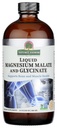 Magnezij Glicinat & Magnezijev malat Tekoči - 16 Oz Magnezijev koncentrat - Vegan & Gluten-free - Kost, mišice in kardiovaskularna podpora - Primeren za vse
