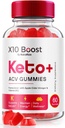 NutraRize X10 Boost Keto + ACV Gummies Napredno hujšanje, Mnenja (60 Gummies)