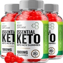(3 Pack) Essential Keto ACV Gumies - Napredna Formula Essential Keto + ACV Teža Gumies Apple Cider Vinegar Keto Essential Dietary Supplement Komentarji Vitamin B12 B6 (180 Gumies)