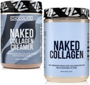NAKED Coffee Creamer Chocolate 40 Servings + Kolagen Peptides Protein Powder Unflavored 60 Servings Bundle: Non-GMO, Keto, Gluten-free, Paleo-friendly, Soy-free.
