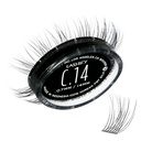 Lashify Curl 14mm Gossamer DIY razširitve trepalnice ponovno polnjenje, črna, enostavno lažne trepalnice za naravni videz