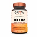 rast vitamina D3 K2 m/MCT Olje - 10. 000 i. e. D3, 100 μg K2 MK7, kalcij, cink, bioPerin, magnezij za superior absorpcijo - 60 kapsul