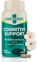 One A Day Cognitive Supplement – Brain Supplement za podporo kognitivne uspešnosti za moške in ženske z Bacopa. Vključuje tudi Rhodiola, & Sveti Bazilij, 30 kapsul (Packaging May Vary)