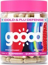 Goood Immunity Booster za odrasle - Vitamin C z cinkom in Quercetin dopolnila za Immunity podporo - Elderberry dopolnila za Immunity Boost - Nealergene Gluten brez imunosti GMO