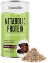 NaturalSlim Metabolic Whey Protein Powder Čokolada – Nizki ogljikovi hidrati, Nadomestni Shake w/vitamini, Minerali in aminokisline L-glutamin 
