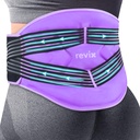 REVIX za večkrat uporabni veliki hrbtni led s kompresijskimi pasovi, nastavljivim spodnjim hrbtnim ledom za Lumbar, Sciatic Nerve, Soft Plush Lining, hladno kompresijsko terapijo