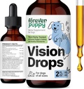 Večno Puppy Vision Dodatki za pse - Tinktura za oči w/Bilberry & Eyebright Herb - Vse pasme in velikosti - Tekoči pes Hrana Dodatki za vid Podpora in oči Jasnost - Sladkor in alkohol brez - 2 oz