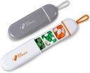 Potovalne tablete Organizator,Mini tablete Primer 3 Kompartmenti Prenosne tablete Primer,Vodoodporna Medical Primer vrečka za moške polnjenje vitaminov Droge ribje olje dopolnila (bela/Siva)
