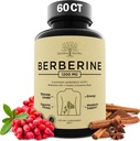 Berberine Supplement, Berberine 1200 Mg – Berberine HCL & Ceylon Cimet za ženske in moške – Berberine kapsule podpira zdravo imunski sistem in upravljanje telesne mase