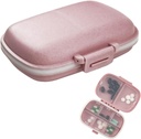 1Pack potovalne tablete Organizator, 8 Kompartmenti Prenosna zadeva tablete, majhne tablete škatla za žepno zaporno zdravilo Vitamin Container Pink