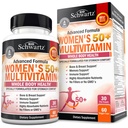 Dnevni multivitaminski dodatek za ženske 50 & Over – Podpora pomnilniku – Spodbuja zmanjševanje stresa in zdrav imunski odziv – ženski multivitaminski dodatek zasnovan za udobje želodca - 60 kapsul