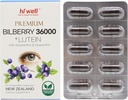 Hi Well Premium borovnica 36000 + Lutein 12mg 60Vegtarian kapsule