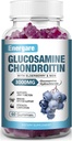 1 Pack 3000mg Glukozamin Chondroitin z MSM Gumies & Elderberry, Dodatna moč Skupna podpora Zdravje, Fleksibilnost, Antioksidant, Imunski dodatek Gummy za odrasle, moški in ženske 60 Število