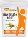 BulkSupplements.com Dandelion Root Extract Powder - Dandelion Root dodatek, Zeliščni dodatek - Vegan & Gluten Free, 500mg na Serving, 500g (1,1 lbs) (Pack of 1)