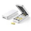 Tablete Cutter z Auto Centering naprave, Aluminum tablete Splitter z 316L Nerjaveče rezilo, pristen usnje Case, Profesionalni tablete Splitter za rezanje majhne tablete ali velike tablete(Plastic, bela)