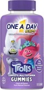 En dan otroci troli multivitaminski gummy, otroci vitamini z vitamini A, B6, B12, C, D, E, cink, folna kislina in biotin (Packaging May Vary), Trolls, 180 Število