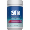 Naravna vitalnost miren, Magnezij Citrat dodatek, Stress Relief Gummies, Podpira zdrav odziv na stres, Gluten prost, Vegan, Malina limona arome, 240 Gummies