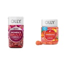 OLY Ultra Ženske Multi Softgels & Probiotic + Prebiotic Gummy, Pregestivna podpora in Gut Health, 500 milijonov CFU, Fiber, odrasli žvečljivi dodatek za moške in ženske, Breast, 30 dan dobave - 30 Število