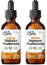 Tinktura za divje in organske maitake 2 fl oz & Imunske gobe Tinktura 2 fl oz