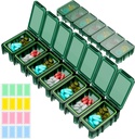 Retree tedenske tablete Organizator, 7 oddelki Prenosne tablete Box enkrat na dan, Vlažne-Proof potovalne tablete, Tablete shranjevanje Škatla za vitamine, Medicina, ribje olje / Dobavitelji (zelena)