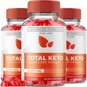 Rize laboratoriji (Pack 3 Total Keto Gummies za napredno hujšanje, Keto dopolnilo k izgubi trebuh maščobe, Gummy Pregledi, Največja moč Formula, Gomitas (180 Gummies)