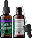 Lemongrass Tinktura, Ekološka limonska trava Ekstrakt (Cymbopogon Citratus) Zeliščni dodatek, Ne-GMO v hladno pripravljeni organski zelenjavni glicerin, 700 mg, 2 oz (60 ml)