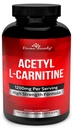 Božanski Bounty Acetil L-karnitin Kapsule 1200mg Na postrežbo - L Karnitine Dodatek 120 Vegetarijanske kapsule