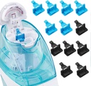 Silikonske slane komore Ponovno polnjenje pribor Združljiv z Navage Nazal Care Nasal namakanje sistem - Save Sol vode komore za enostavno delovanje (6 črna + 6 modra), nomal