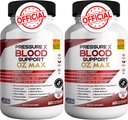 Tlak X Podpora krvi OZ Max Podpora krvi dodatek - Napredna Formula TlackX Napredna podpora dodatek, Tlak X Največja moč Pregledi (2 paket - 120 kapsul)