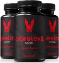 (3 paket) Steelovil Kapsule za moške, Uradna Steelovil tablete za celovito podporo, Vse naravne moški dodatek za podporo energije in splošno zdravje, Jeklene nakoval Pastillas Pregledi (180 Kapsule)