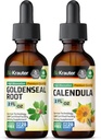 BIO KRAUTER Goldenseal Tinkture 2 Fl. Oz. & Calendula Tinkture 2 Fl. Oz.