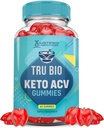 Upravičeni laboratoriji Tru Bio Keto ACV Gummies Napredna Formula 1000MG TruiBIo Keto Gummies Apple Cider Vinegar Oblikovan z Granatni beet Juice v prahu B12 Vegan Non GSO 60 Gummies