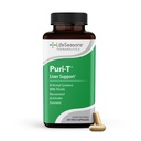 LifeSeasons Puri-T - Jetrna čistila in Detox podpora dodatek - Resveratrol, N-Acetil Cistein, Milk Thistle, Artičoke & Kurkurja - Podpira Regeneracijo tkiva in zdravo Bile pretok - 60 Kapsule