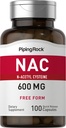 Piping Rock NAC dodatek N-Acetil Cistein 