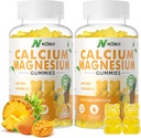 Kalcij Magnezijev cink Gumiji z vitaminom D3, ashwagandha dodatek - Visoka moč izboljšana absorpcija - Ananasov aroma 180