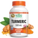 Botanica Choice Premium Turmer Antioksidant Podpora - Skupni zdravstveni dodatek za odrasle - 180 Vege kapsule (500 mg vsak)