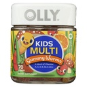 OLY otroci multivitaminski gumijasti črvi, splošno zdravje in imunske podpore, vitamini in minerali A, C, D, E, Bs in cink, Žvečljiva dopolnilo, Sour Fruit Punch, 45 dan dobave - 70 Count