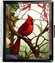 Potovalne tablete Organizator majhne tablete Primer za zapornice Essentials 7 dni Luštne tablete Škatla z ogledalo Prenosne tablete Škatla za žepna ali tabletke vsebuje potovalna darila (Cardinal Stained Glass)
