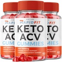 Rize laboratoriji - RapidFit Keto ACV Gumies za napredno hujšanje z Apple Cider kis dopolnilo pomaga pri zmanjševanju Belly maščobe za dodatno moč (180 Gummies)