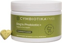 CYMBIOTIKA Probiotik za pse+, probiotiki za pse, Gut Health & Imunska podpora dodatek z digestivnim encimom in zeleno mešanico, Prebiotiki, Postbiotiki, Dopolnila za pse, Bučna aroma, 50 Chews