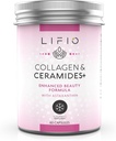 Collagen & Ceramids+, Izboljšana Beauty Formula z Astaksantin & Biotin, Vitamin A, B2, B3, B12, C & D spodbuja hidracijo kože in elastičnost, ne-GMO, Gluten-free, Soy-free, 60 kapsul