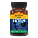 Country Life Lutein 20 mg dodatek - Certified Gluten-free - Podpora za zdravje oči z Lutein in Zeaksantin - Zmanjša očesni sev iz zaslonov - Brez kvasa, koruza, pšenica, mleko - 60 Mehkužci