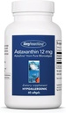 Alergija Raziskovalna skupina Astaksantin 12mg dodatek - iz organske mikroalge, zdravje oči, AstaZine Astaksantin, Naravni antioksidant, zdravje kože, Brain Function Support, Softgels - 60 Count