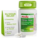 Time-CAP LABS, INC. Pravočasno Cetirizine HCl 10 Mg 365 tablete - 24 ur alergija Relief iz Sneesing, Runny Nose, Srbeče vodene oči, Srbeče grlo ali nos
