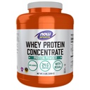 NOW Foods Sports Nutrition, Whey Protein Concentrat, 24 G z BCAA, brez arome v prahu, 5-pound